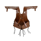 Viking Faux Leather Embossed Chest Armor Retro Medieval Knight Leather Armor for LARP Cosplay