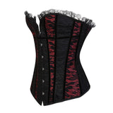 Vintage Corsets for Woman Fashion Bustier Tops Overbust Lace Up Back Top