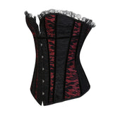 Vintage Corsets for Woman Fashion Waist Trainer Bustier Tops Overbust Lace Up Back Top
