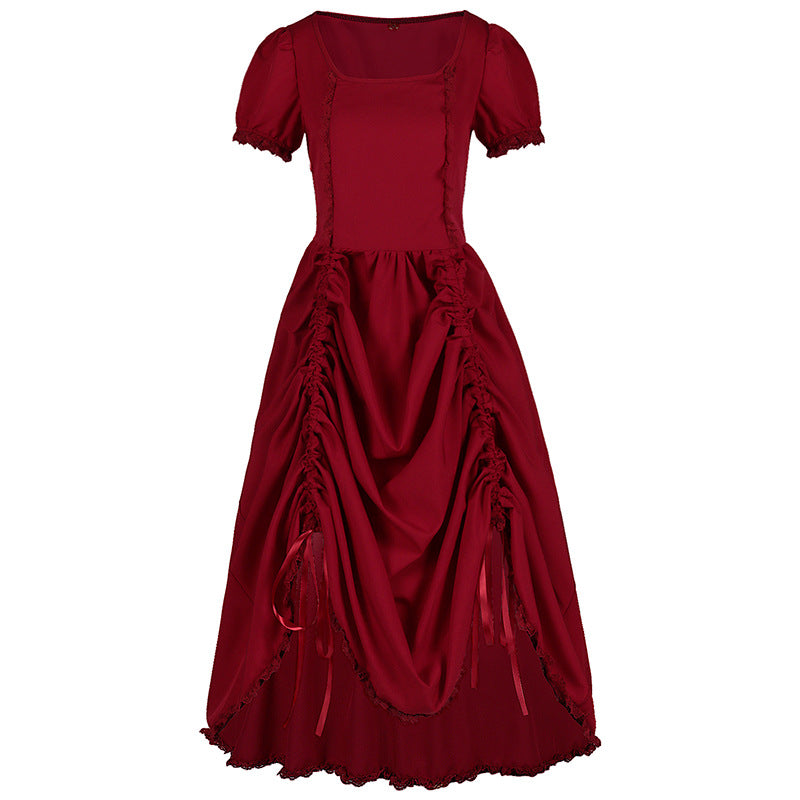 Vintage Gothic Dress Evening Dress Women Gothic Steampunk Dresses
