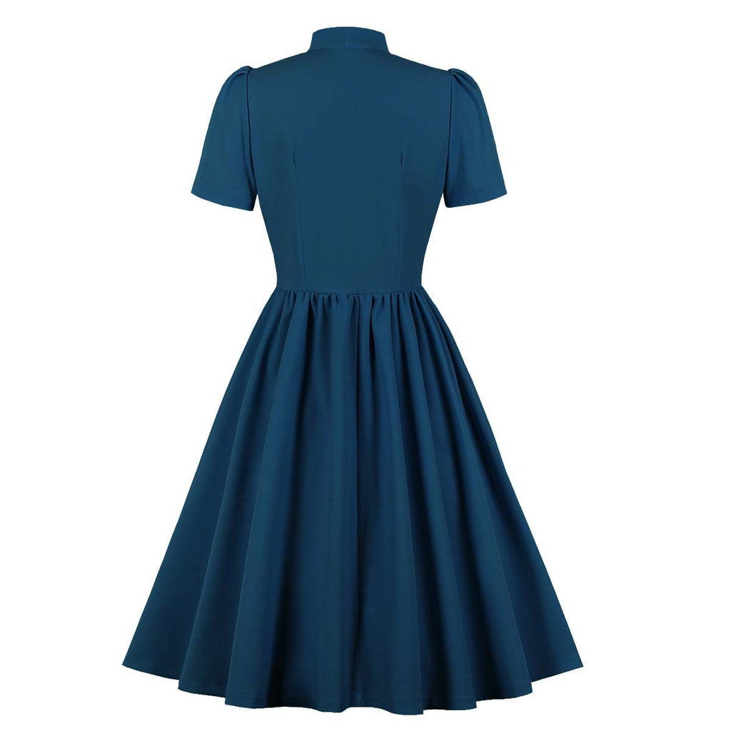 Vintage Retro Prom Dresses 50's 60's Bowknot Rockabilly Dress - Hiipps Vintage Retro Prom Dresses 50's 60's Bowknot Rockabilly Dress - Hiipps