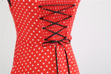 Vintage Women 1950s Rockabilly Swing Dress Pinup 50s Retro Hepburn Style Halterneck A-Line Dresses