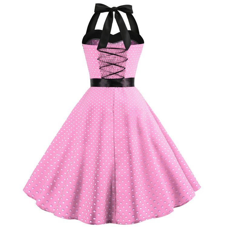 pinup dress Vintage Women 1950s Rockabilly Swing Dress Pinup 50s Retro Hepburn Sty – Hiipps