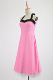 Vintage Women 1950s Rockabilly Swing Dress Pinup 50s Retro Hepburn Style Halterneck A-Line Dresses