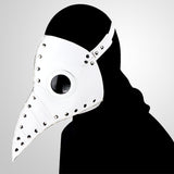 Plague Doctor Mask PU Leather Long Nose Bird Halloween Costume Mask