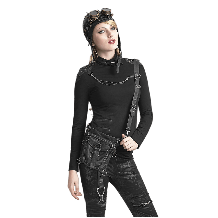 Waist Bag Belt Crossbody Motorcycle Vintage Gothic Festival Costume Hip Pouch Bags