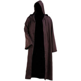 Adult Kids Wizard Tunic Hooded Robe Halloween Cloak Knight Fancy Cosplay Costumes
