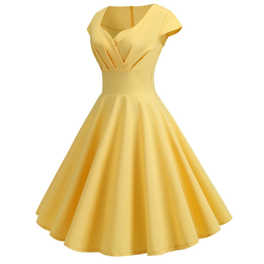 retro cocktail dresses Women 1950s 1960s 1980s Retro Vintage Cocktail Party Swing Pink Prom R – Hiipps