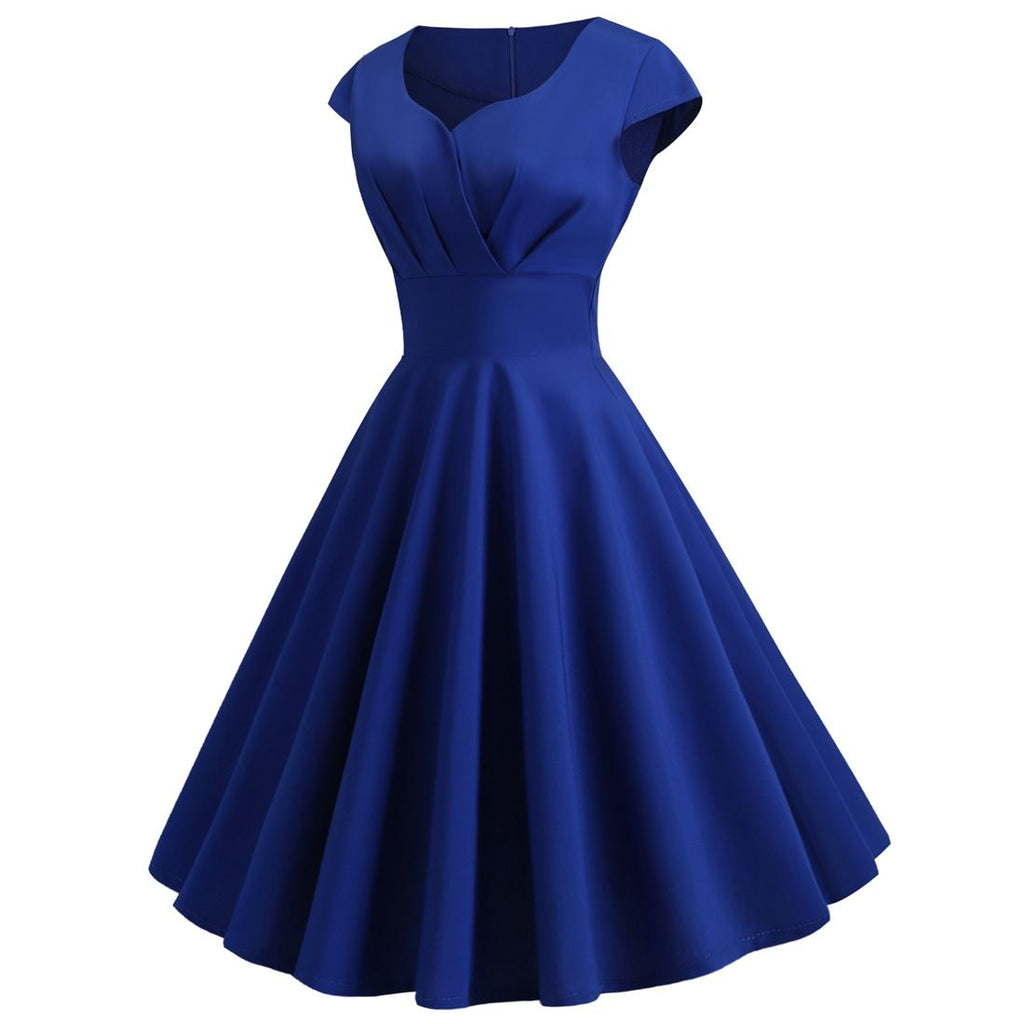 cocktail retro dress Women 1950s 1960s 1980s Retro Vintage Cocktail Party Swing Pink Prom R – Hiipps