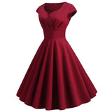 Women 1950s 1960s 1980s Retro Vintage Cocktail Party Swing Pink Prom Rockabilly Dresses