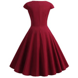 Women 1950s 1960s 1980s Retro Vintage Cocktail Party Swing Pink Prom Rockabilly Dresses
