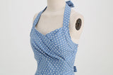 Women 1950s Halter Polka Dot Vintage Halter Cocktail Swing Pinup Rockabilly Dresses