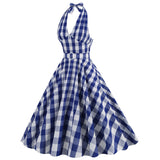 Women 1950s Pink Plaid Dress Pink Gingham Dress 50s Vintage Halloween Costume Dresses