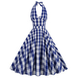 Women 1950s Pink Plaid Dress Pink Gingham Dress 50s Vintage Halloween Costume Dresses