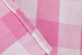 Women 1950s Pink Plaid Dress Pink Gingham Dress 50s Vintage Halloween Costume Dresses