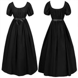 Women 60s Gothic Medieval Vintage Party Swing Dresses A-Line Dress