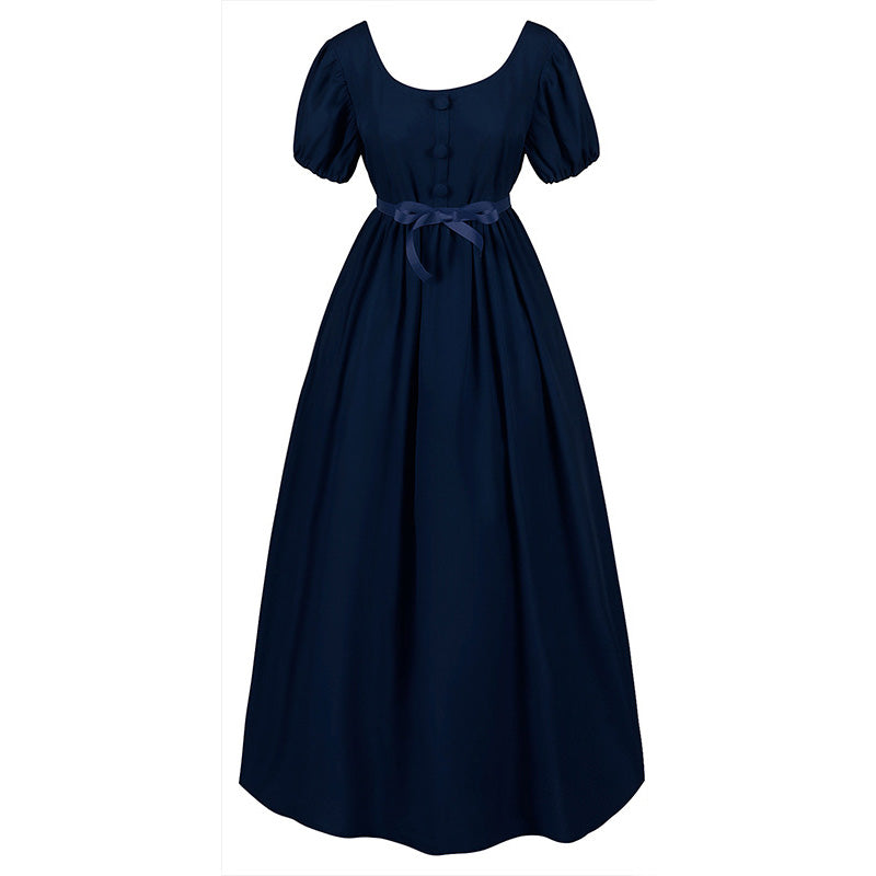 Women 60s Gothic Medieval Vintage Party Swing Dresses A-Line Dress