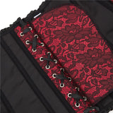 Women Corselet Bustier Lingerie Overlay Corset Overbust Red Korset Bodyshaper Top