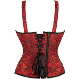Women Corset Dress Steampunk Top Skirt Set Plus Size Lace up Gothic Medieval Renaissance