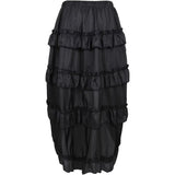 Women Corset Strap Dress Top Skirt Set Plus Size Bustier Lace up Gothic Basques Medieval