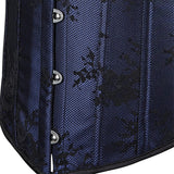 Women Corset Top with Lace Sleeve Bustier Waist Cincher Costume Tops