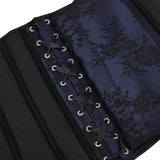 Women Corset Top with Lace Sleeve Bustier Waist Cincher Costume Tops