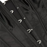 Women Corset Top with Lace Sleeve Lace Up Sexy Bustier Costume Tops