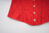Women Corset Top with Lace Sleeve Sexy Bustier Lingerie Waist Cincher Costume Tops