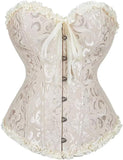 Women Corsets Top Skirt Set Dress Bustier Floral Plus Size Princess Costume