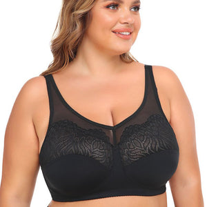 Women Deep Cup Bra Plus Size Fat Full Back Coverage Bra with Push Up Bras