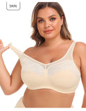 Women Deep Cup Bra Plus Size Fat Full Back Coverage Bra with Push Up Bras
