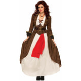 Women Female Adult Pirate Renaissance Queen Outfit Halloween Costume