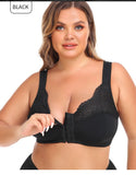 Women Full-Freedom Comfort Front Closure Bra Wireless with Hook and Eye