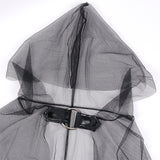 Women Ghost Tulle Cape Haunted Hooded Cloak Bride Vampire Cosplay Costume For Halloween