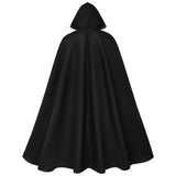 Women Men Hooded Cloak Medieval Renaissance Costume with Hood Cape Halloween Dress Up