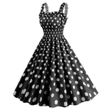 Women Polka Dot Pink 1950s Party Swing Dress 50's 60's Prom Dress Rockabilly Dresses