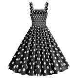 Women Polka Dot Pink 1950s Party Swing Dress 50's 60's Prom Dress Rockabilly Dresses