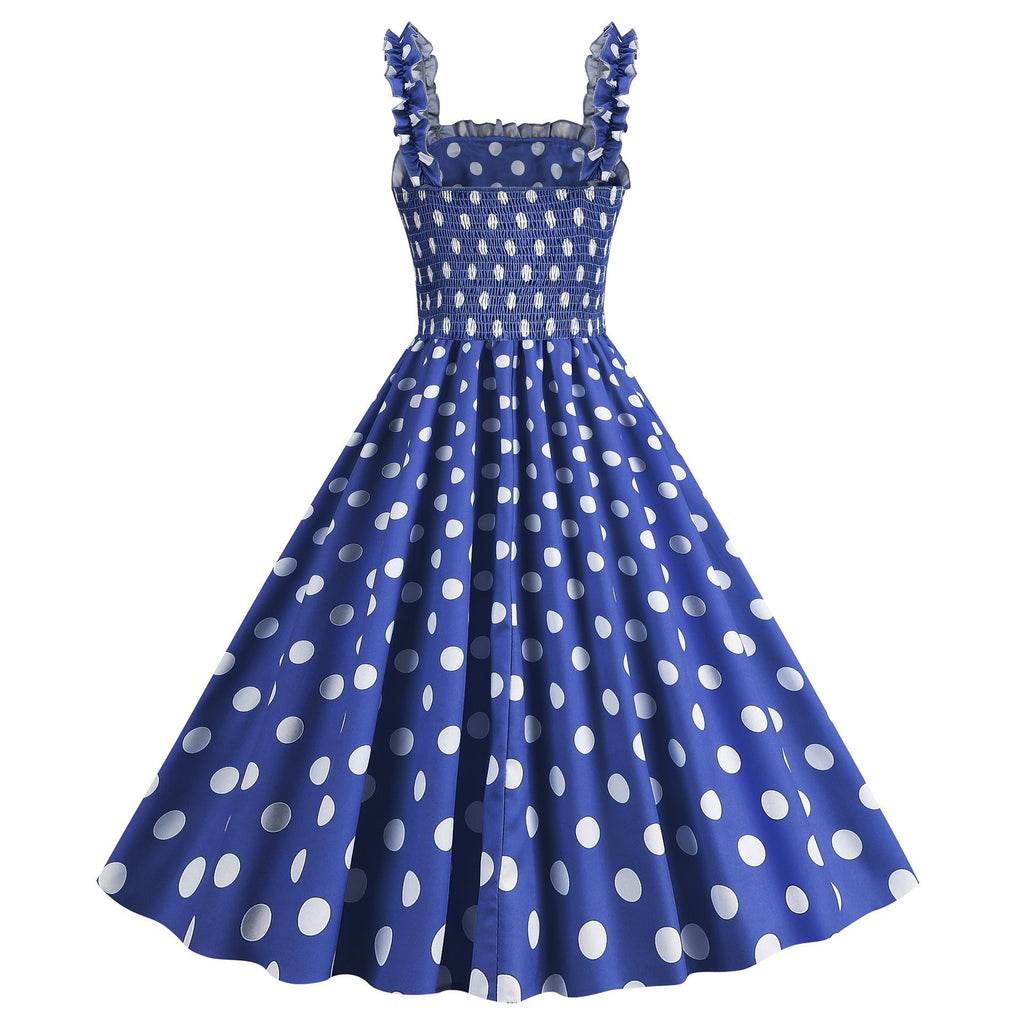Women Polka Dot Pink 1950s Party Swing Dress 50's 60's Prom Dress Rock Hiipps Women Polka Dot Pink 1950s Party Swing Dress 50's 60's Prom Dress Rock Hiipps