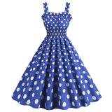 Women Polka Dot Pink 1950s Party Swing Dress 50's 60's Prom Dress Rockabilly Dresses