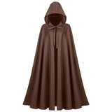 Women Renaissance Hooded Cape Medieval Cloak Hobbit Halloween Costume