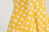 Women Retro Polka Dot Dresses Vintage 1950s Halter Cocktail Prom Rockabilly Dresses