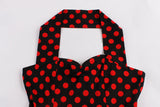 Women Sleeveless Summer Swing Casual Vintage Polka Dot Dress