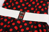 Women Sleeveless Summer Swing Casual Vintage Polka Dot Dress