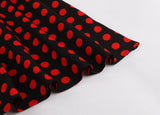 Women Sleeveless Summer Swing Casual Vintage Polka Dot Dress