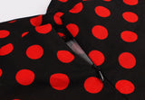 Women Sleeveless Summer Swing Casual Vintage Polka Dot Dress
