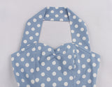 Women Sleeveless Summer Swing Casual Vintage Polka Dot Dress