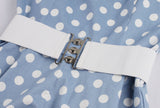 Women Sleeveless Summer Swing Casual Vintage Polka Dot Dress