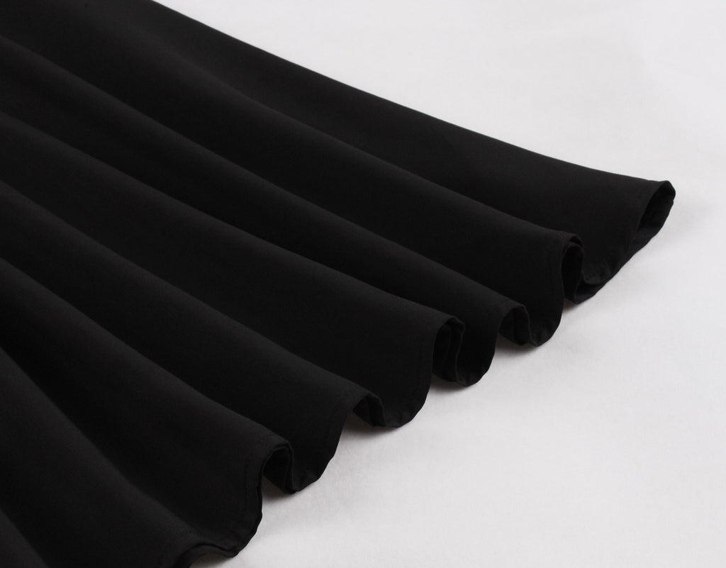 Women Summer Floral Ruffle Party Gothic Vintage Black Dresses