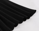 Women Summer Floral Ruffle Party Gothic Vintage Black Dresses