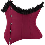 Women Underbust Corset Top Bustier Lace up Boned Gothic Waist Trainer Fashion Plus Size